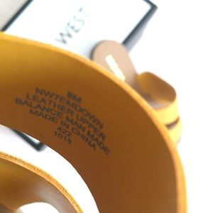 nine west em down leather slide sandal